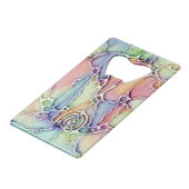 Levenswijze - neurografisch patroon 1 creditkaart flessenopener (Achterkant Gekanteld)