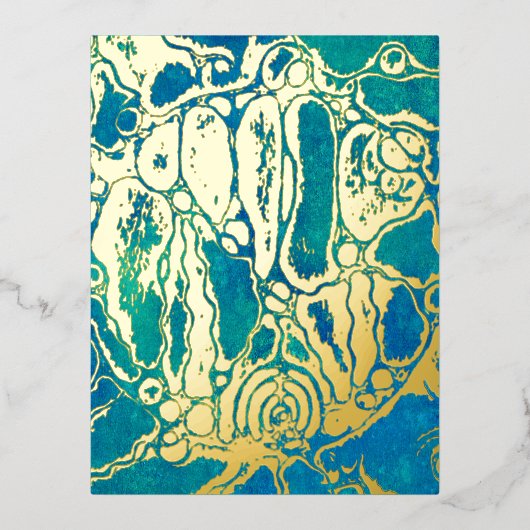 Levenswijze - neurografisch patroon 1 folie feestdagen briefkaart (Voorkant)