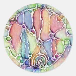 Levenswijze - neurografisch patroon 1 ronde sticker