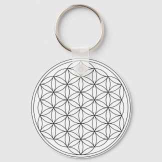 Levenventiel (zwart en wit) sleutelhanger