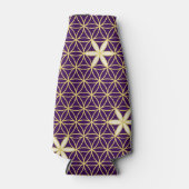 Levenventilator - naadloos patroon - gouden bloem flesjeskoeler (Voorkant)