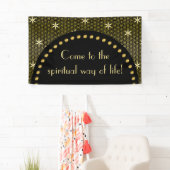 Levenventilator - naadloos patroon - gouden bloem spandoek (Insitu)