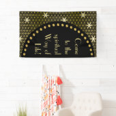 Levenventilator - naadloos patroon - gouden bloem spandoek (Insitu)