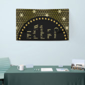 Levenventilator - naadloos patroon - gouden bloem spandoek (Beurs)