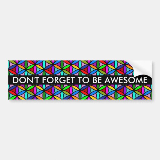 Levenventilator - naadloos patroon - met meerdere bumpersticker (Voorkant)