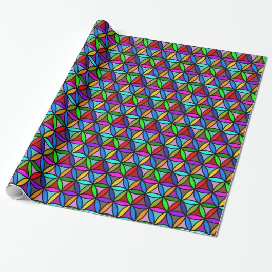 Levenventilator - naadloos patroon - met meerdere cadeaupapier (Uitgerold)