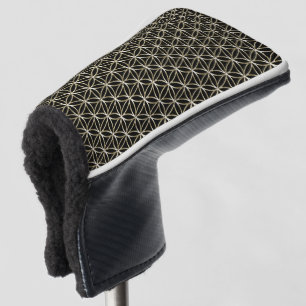 Levenventilator - naadloos patroon - wit goud golfheadcover