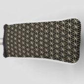 Levenventilator - naadloos patroon - wit goud golfheadcover (Voorkant)