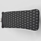 Levenventilator - naadloos patroon - zilver golfheadcover (Voorkant)