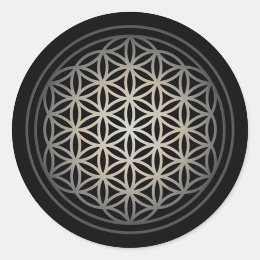 Levenventilator - Zilverversie Ronde Sticker (Voorkant)