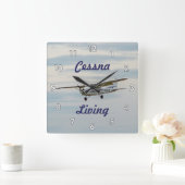 LEVENVliegtuig met zeer goede klampen Vierkante Klok (Huis)