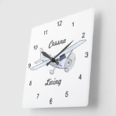 LEVENVliegtuig met zeer goede klampen Vierkante Klok (Hoek)