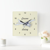 LEVENVliegtuig met zeer goede klampen Vierkante Klok (Huis)