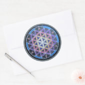 Levenvloed van Mandela-Sticker Ronde Sticker (Envelop)