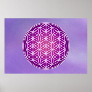 Levenvlucht - Crown Chakra Poster
