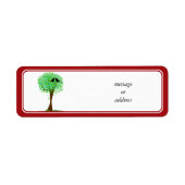 Levenvogels in de boom van het hart - Summer Love Etiket (Voorkant)