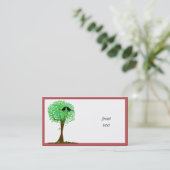 Levenvogels in de boom van het hart - Summer Love Visitekaartje (Staand voorkant)