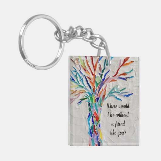 Levenvriendschapsstructuur Sleutelhanger (Voorkant Links)