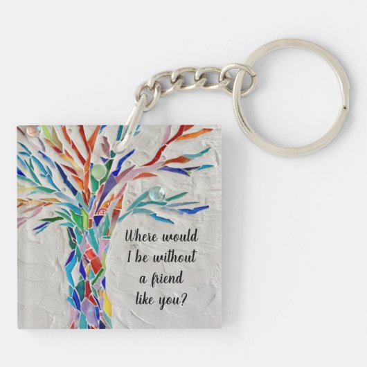 Levenvriendschapsstructuur Sleutelhanger (Achterkant)