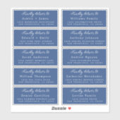 Lever aan het Etiket van het Adres van de Gast van Sticker (Vel)