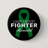 Lever Cancer Ribbon Black Button (Voorkant)