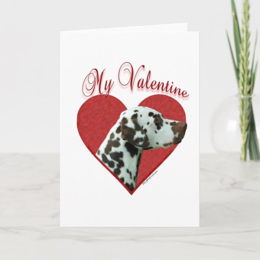 Lever Dalmatian Mijn Valentijn Feestdagen Kaart (Voorkant)