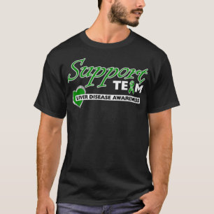 Lever Disease Awareness Green Support Ribbon T-shirt