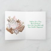 Lever en Witte Engelse Springer Kerstkaart Feestdagen Kaart (Binnen)