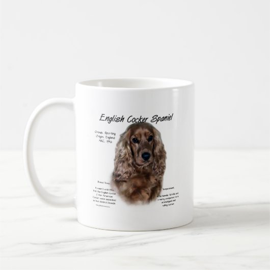 Lever Engels Cocker Spaniel Geschiedenis Koffiemok (Links)