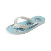 "Lever Geluk" Heldhaftige Postwagen Kinder Teenslippers (Schuin)