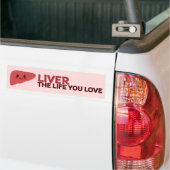 Lever het leven waar je van houdt - Schattigee lev Bumpersticker (Op Truck)
