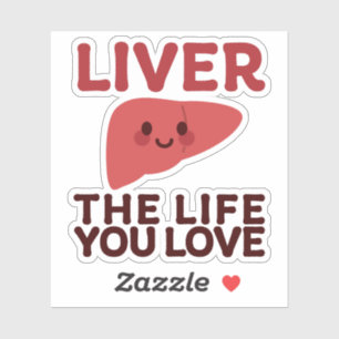 Lever het leven waar je van houdt - Schattigee lev Sticker