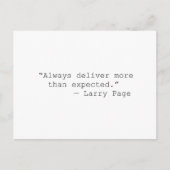 Lever meer dan verwacht Larry-pagina Briefkaart (Voorkant)