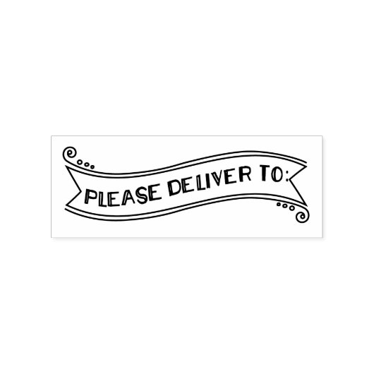 Lever naar Banner Envelope Mail Art Rubberstempel (Afrduk)