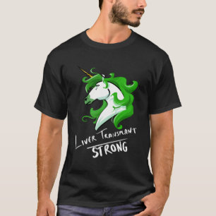 Lever transplantatie eenhoorn sterk t-shirt