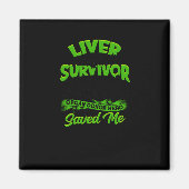 Lever transplantatie overlevende voor altijd dankb magneet (Voorkant)