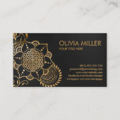 Lever van flora en Ornament Visitekaartje (Voorkant)