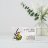 Lever van flora en Ornament Visitekaartje (Staand voorkant)