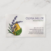 Lever van flora en Ornament Visitekaartje (Voorkant)
