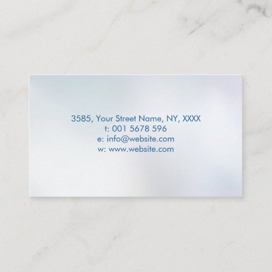 Lever van ornament visitekaartje (Achterkant)