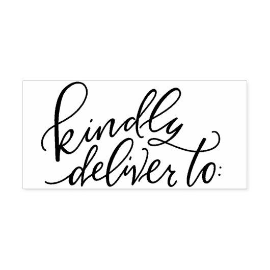 Lever vriendelijk aan hand geletterde zelf - inkts  zelfinktende stempel (Design)