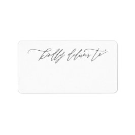 Lever vriendelijk aan modern kalligrafiescript etiket