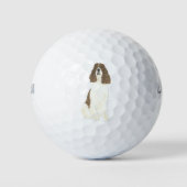 Lever & White English Springer Spaniel Golfballen (Voorkant)