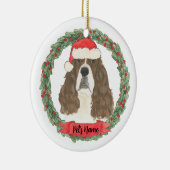 Lever & White English Springer Spaniel Keramisch Ornament (Rechts)