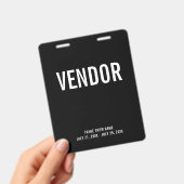 Leverancier beurs evenement ID-badge Badge (Handheld)