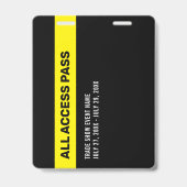 Leverancier beurs evenement ID-badge Badge (Achterkant)