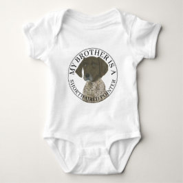 Leverancier en Witte Duitse horthaired Pointer Romper