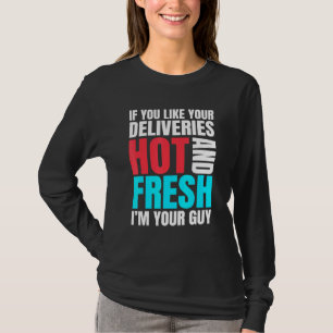 Leverancier geïnspireerd op warme en verse levensm t-shirt