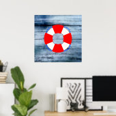 Leverancier op houten bord poster (Thuiskantoor)