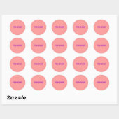 LEVERANCIER RONDE STICKER (Vel)